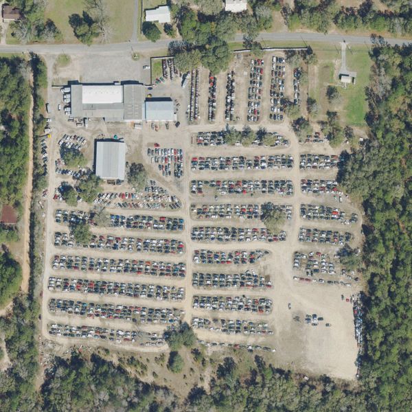 Aerial photo of Garry's Auto Recycling