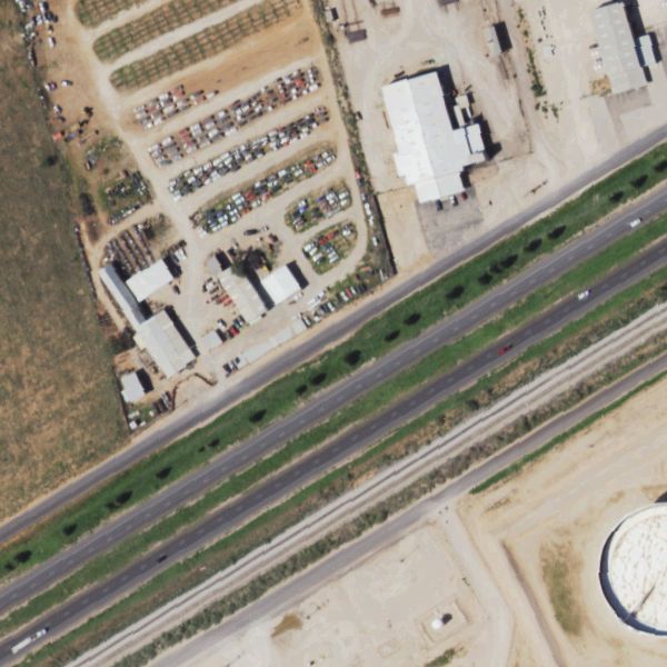 Aerial photo of Box Auto Salvage