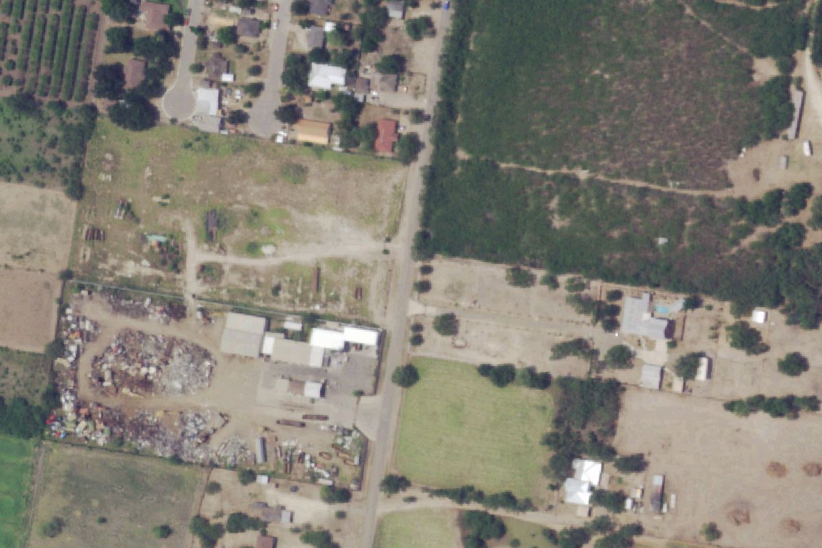 Aerial photo of Alton Scrap Metal at 1405 N Inspiration Blvd