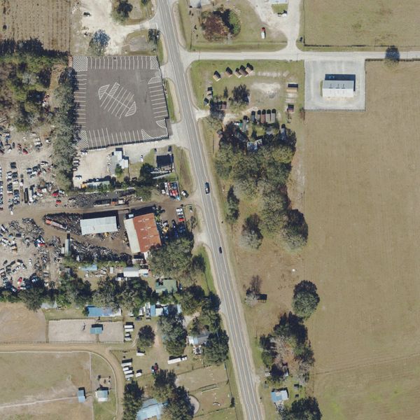 Aerial photo of International Auto Parts Recycling