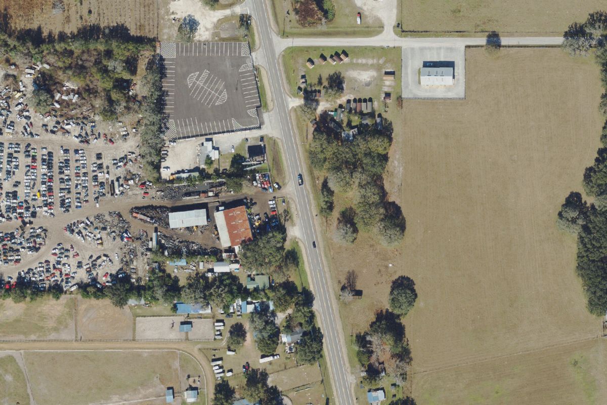 Aerial photo of International Auto Parts Recycling at 12905 US Highway 41