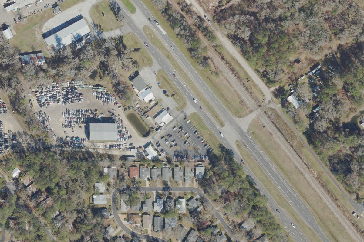 Aerial photo of Damron Auto Parts of Gainesville