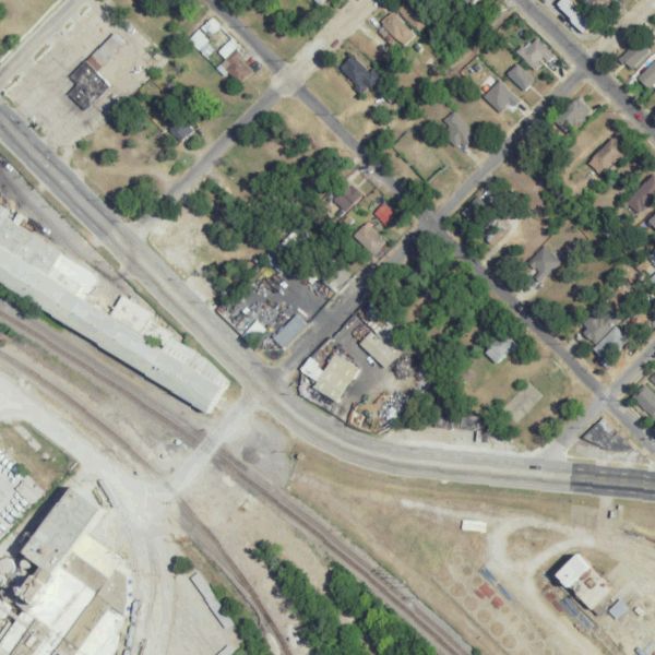 Aerial photo of Action Metals Recyclers