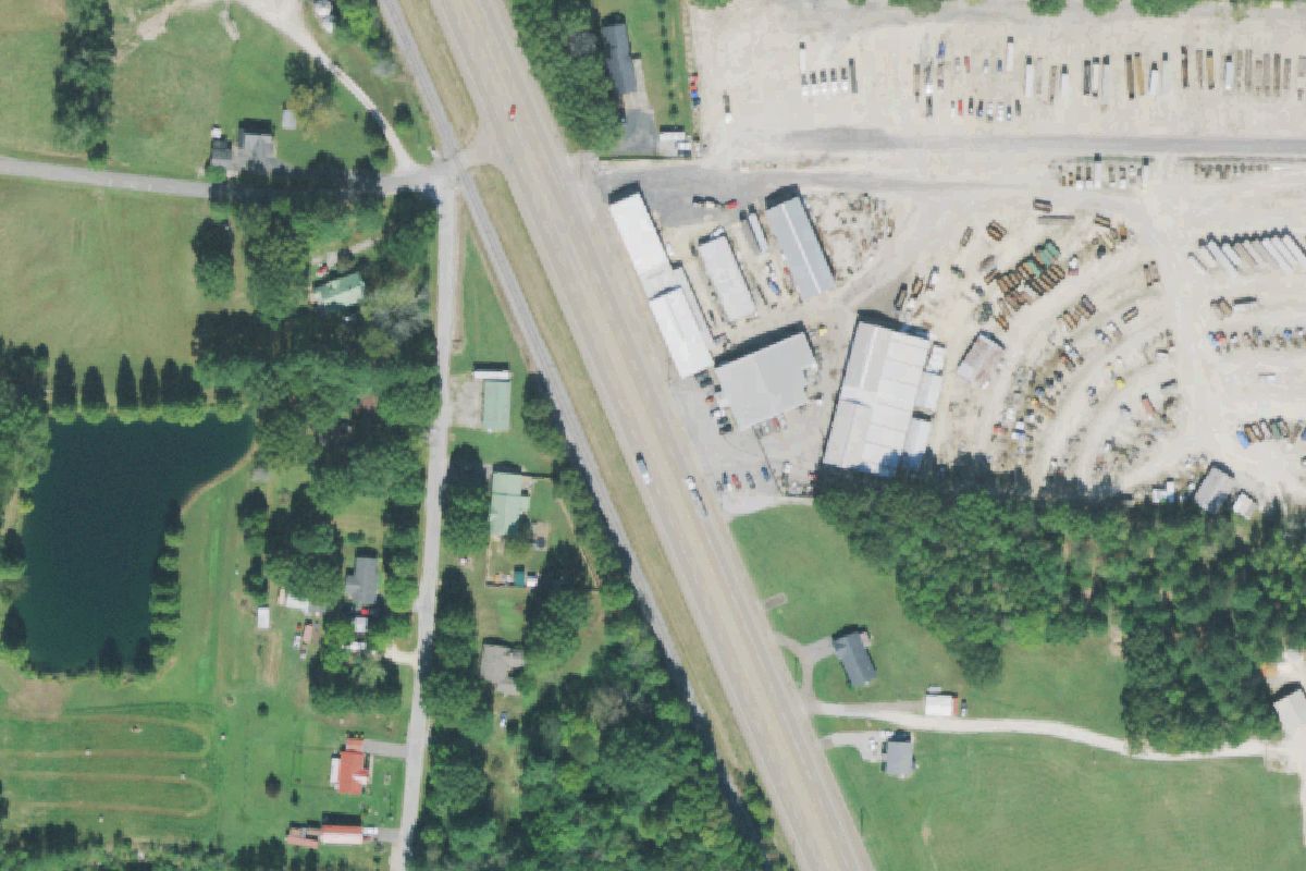 Aerial photo of 45 Auto Salvage