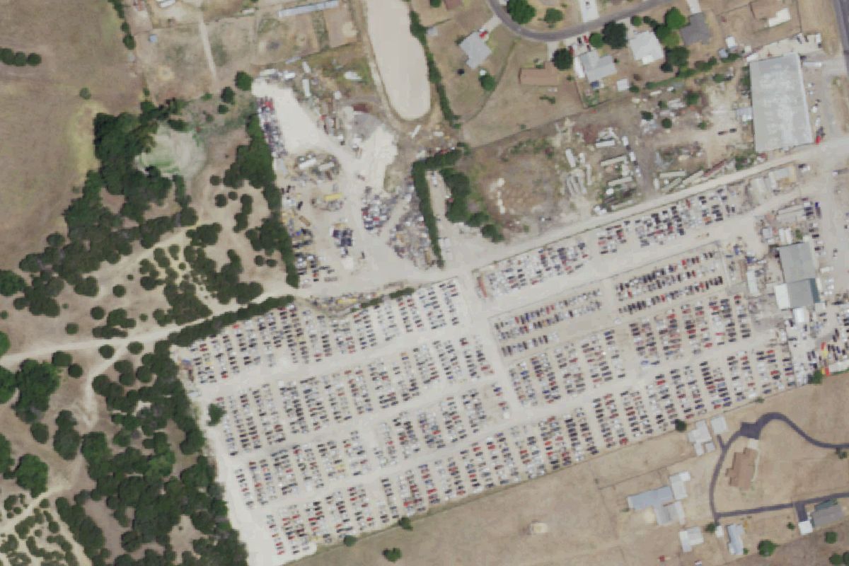 Aerial photo of Hwy 195 Used Auto Parts at 12077 S Hwy 195