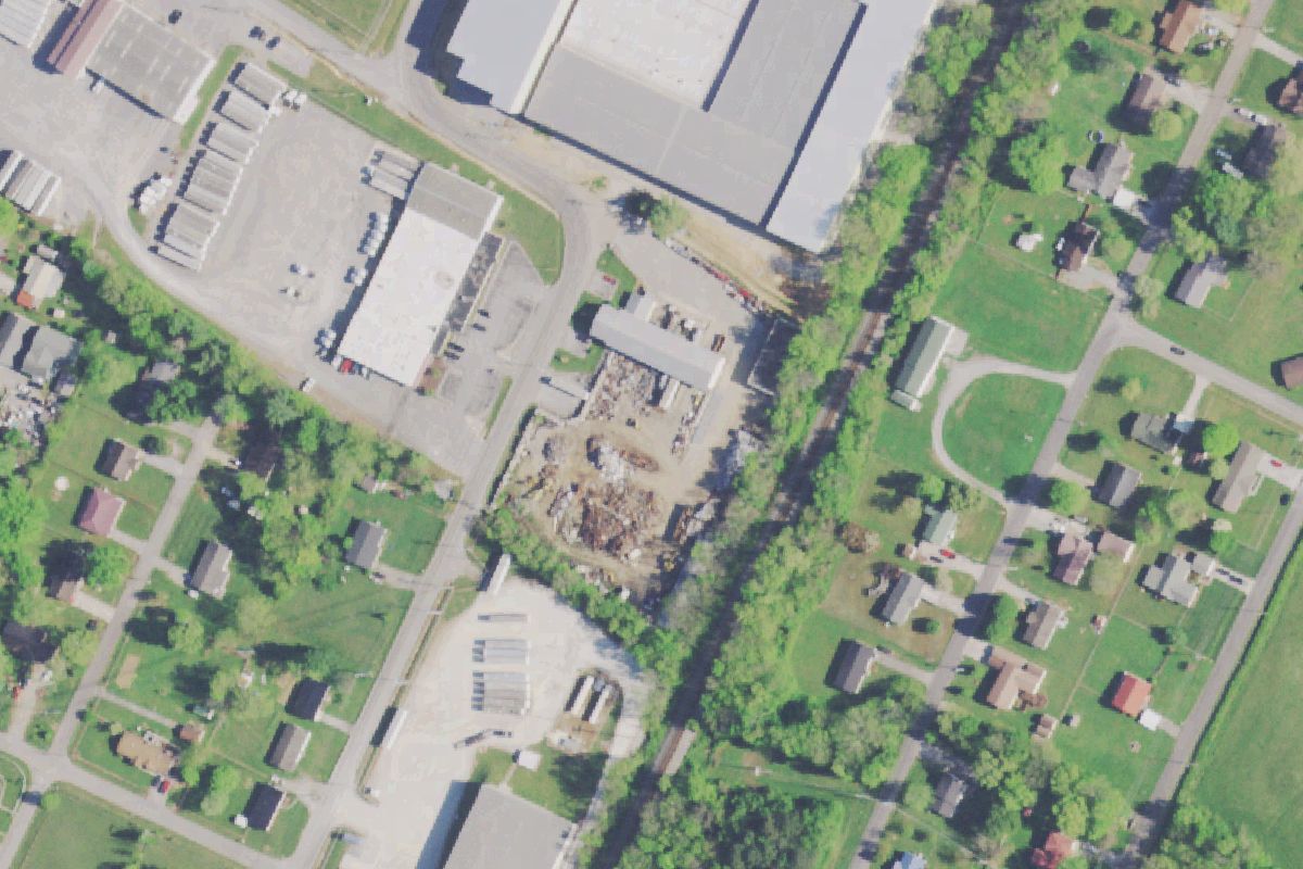 Aerial photo of Dayton Recycling