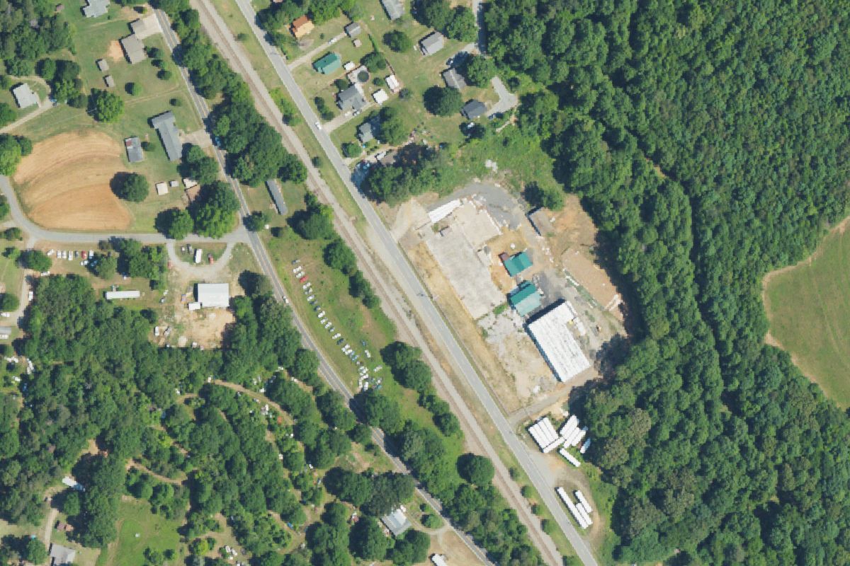 Aerial photo of Allied Metals