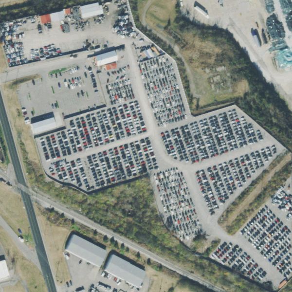 Aerial photo of Pull-A-Part Nashville