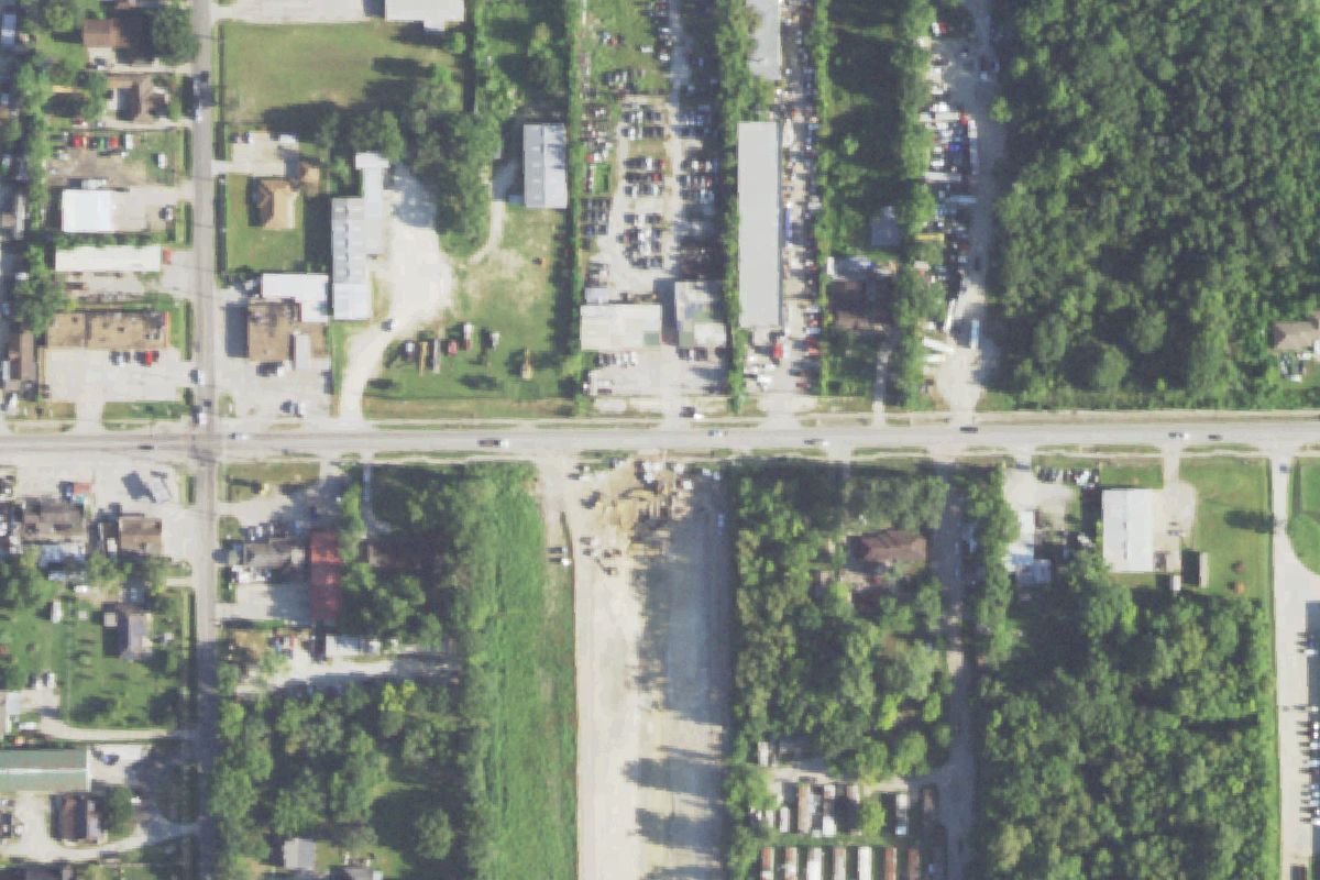 Aerial photo of Ranch Auto Parts at 1603 Aldine Mail Route