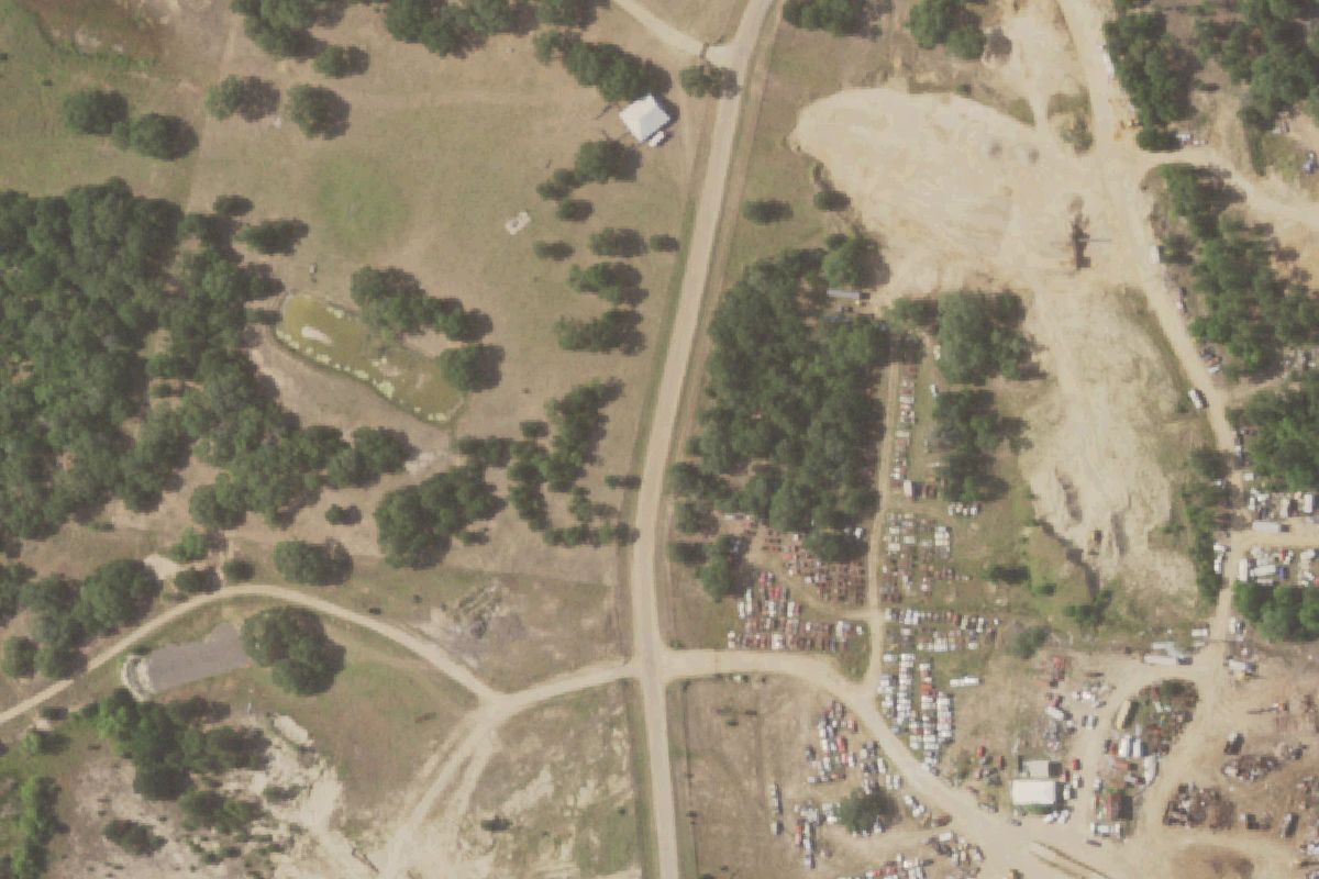 Aerial photo of WC Daley & Son Auto Salvage