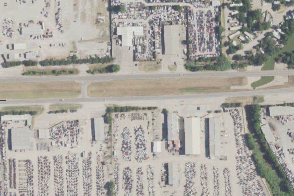 Aerial photo of U Pull It Auto & Truck Salvage at 4011 E Jefferson