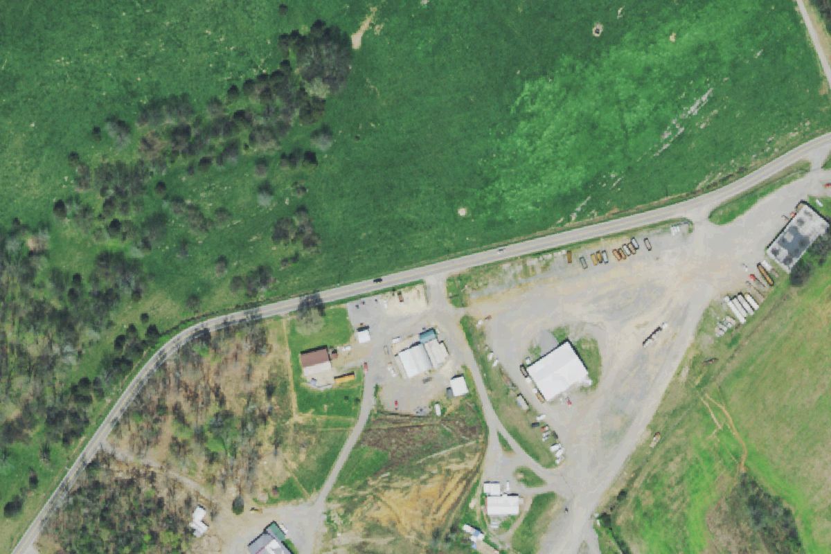 Aerial photo of Lankford Salvage