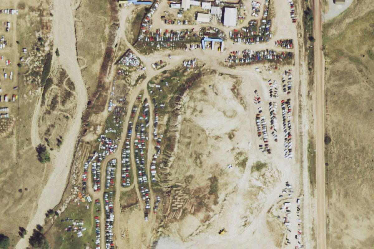 Aerial photo of All Auto Recyclers at 12655 Highway 94