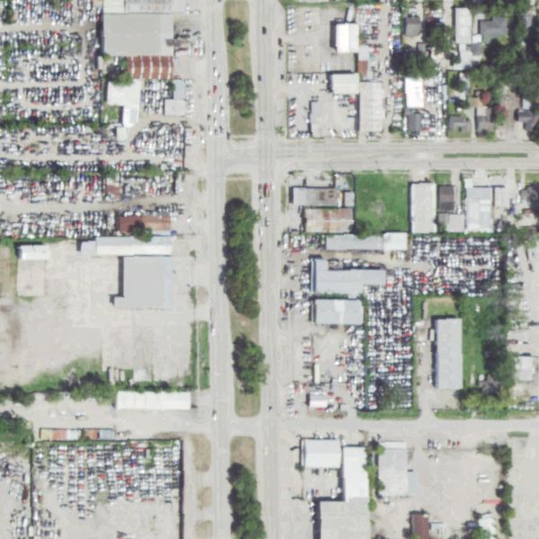 Aerial photo of Spacecity Autoparts and Trucks