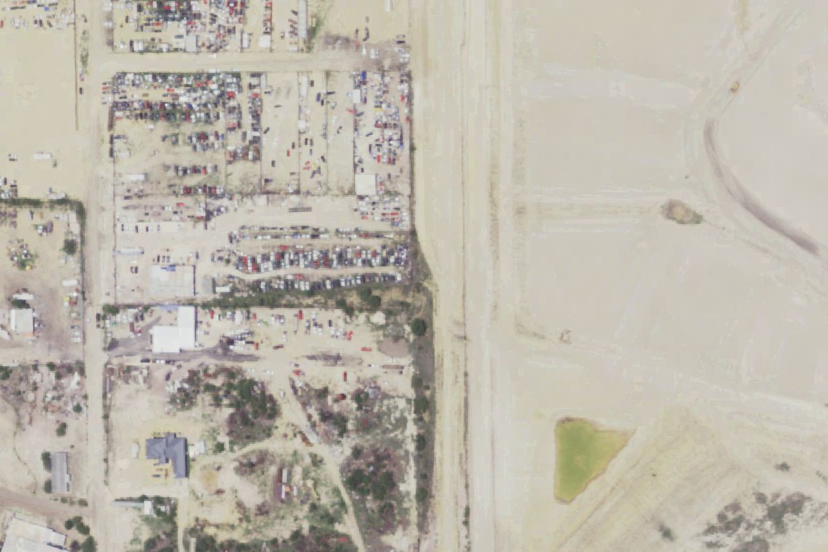 Aerial photo of Enrique Guajardo Jr.