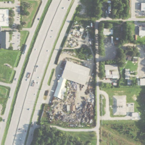 Aerial photo of New Caney Recycling