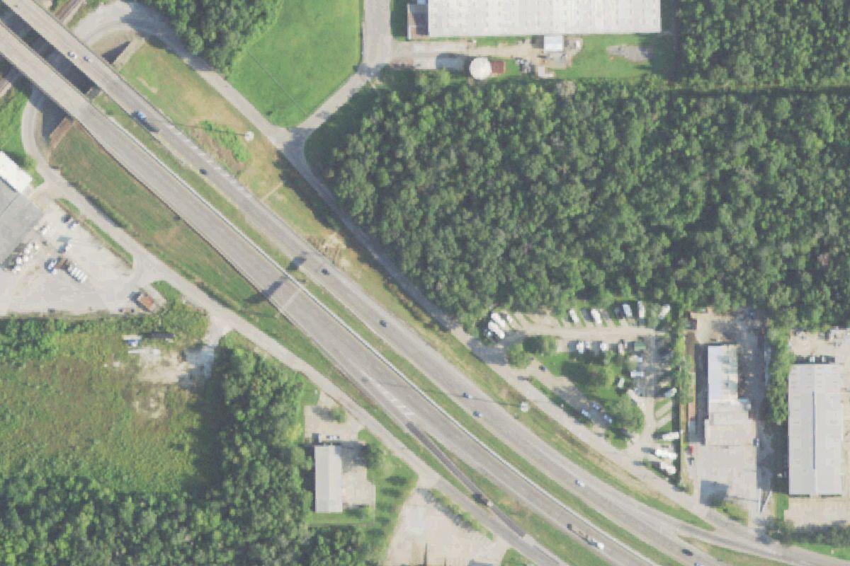 Aerial photo of Angel's Scrap Metal Recycling
