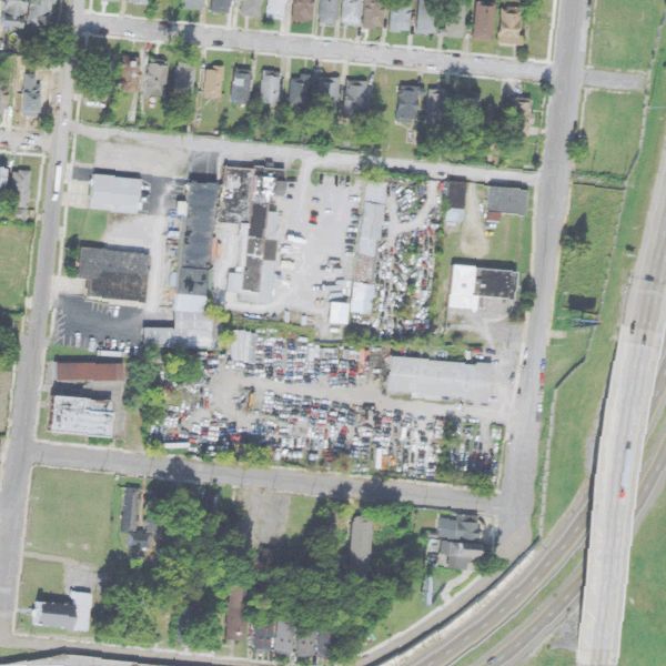Aerial photo of Lane Discount Auto Parts & Salvage