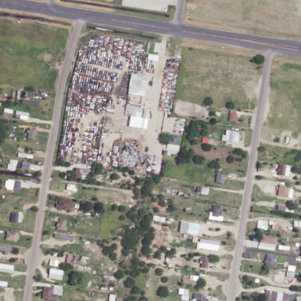 Aerial photo of Pablo's Scrap Metal & Used Auto Parts