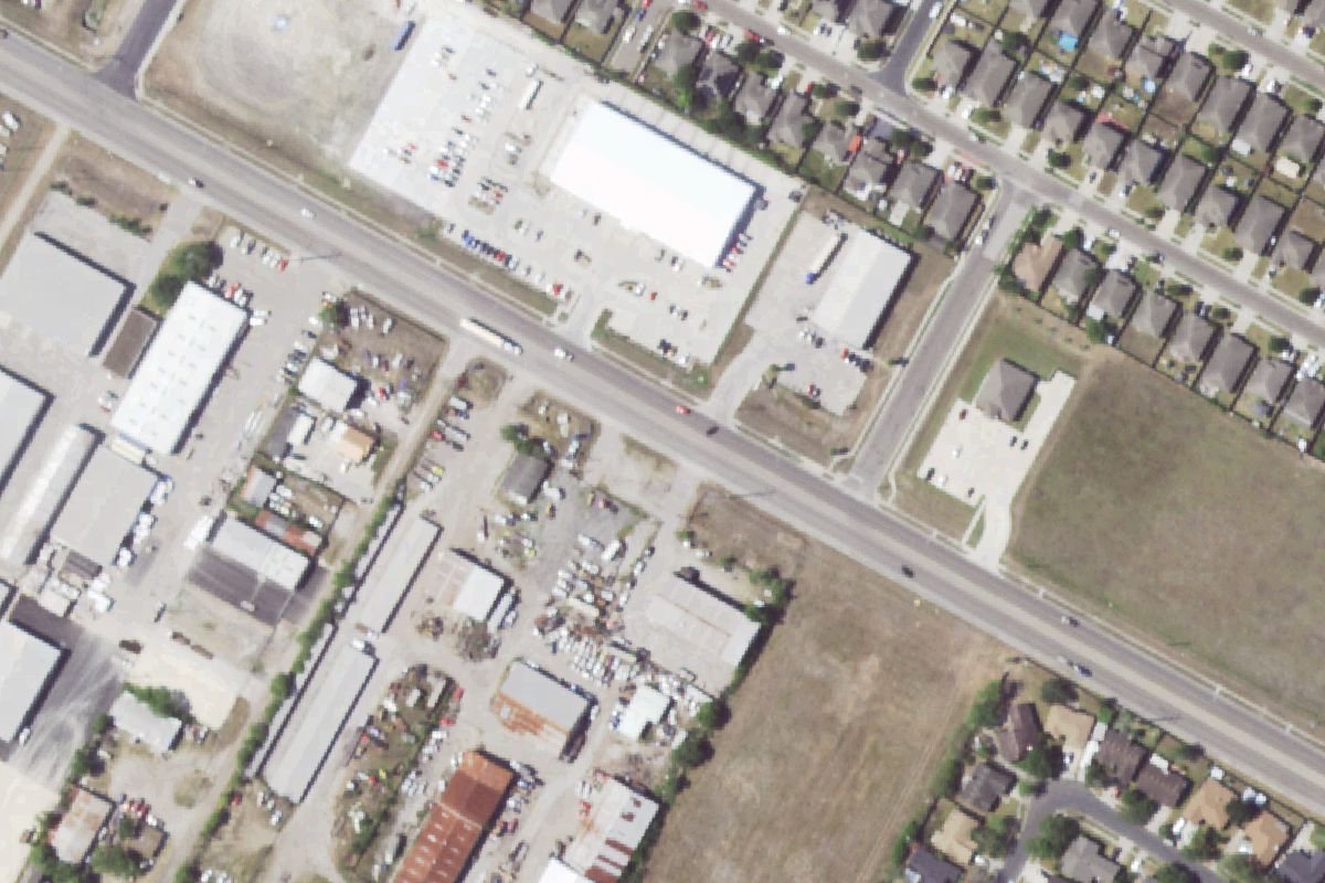 Aerial photo of M & E Recycle Parts