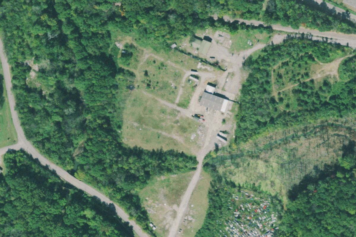 Aerial photo of Hegwood Auto Parts