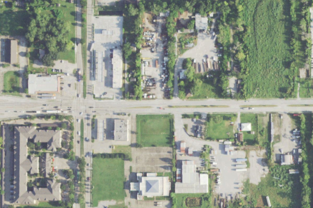 Aerial photo of Max Trucks & Equipment