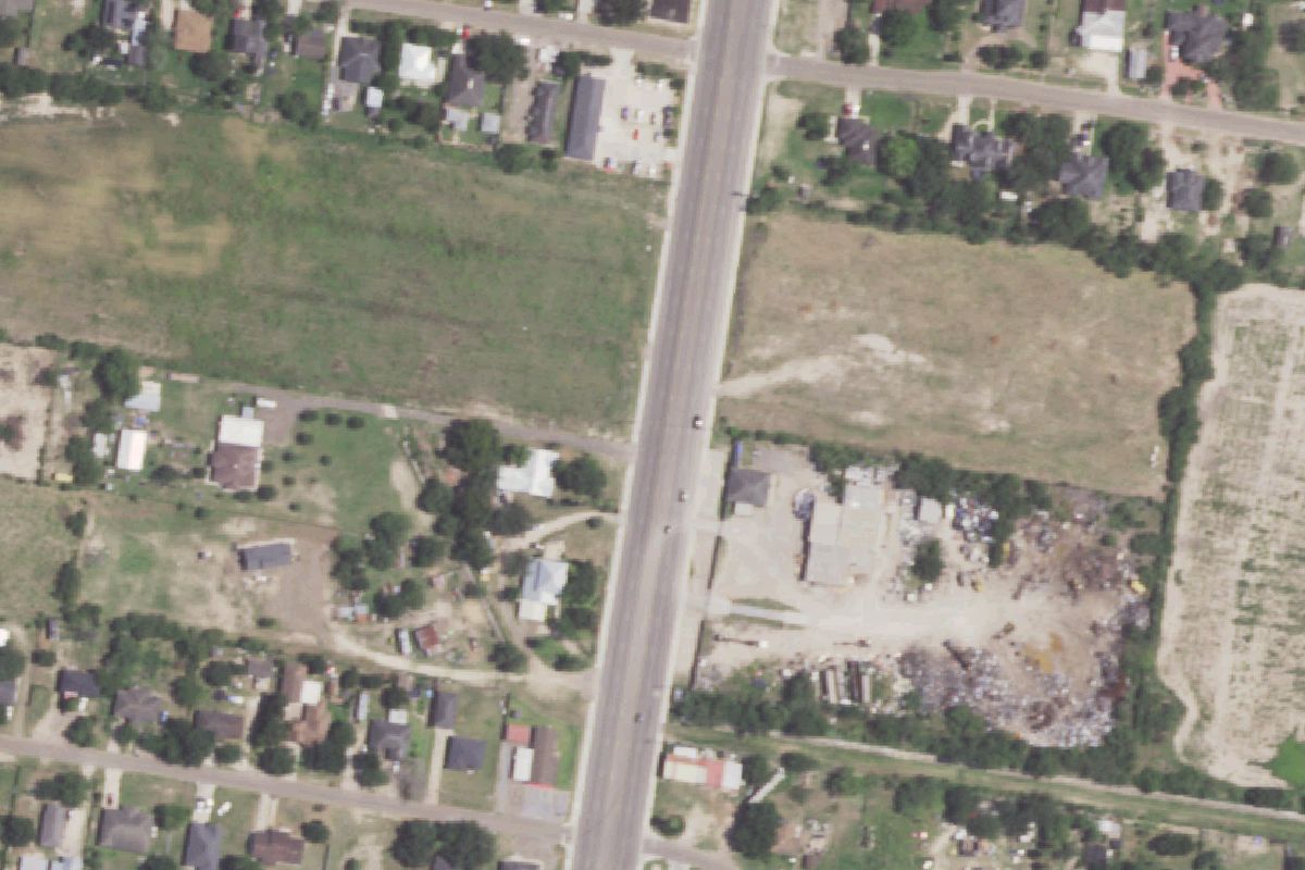 Aerial photo of Mayal Recycling at 1216 N La Homa Rd