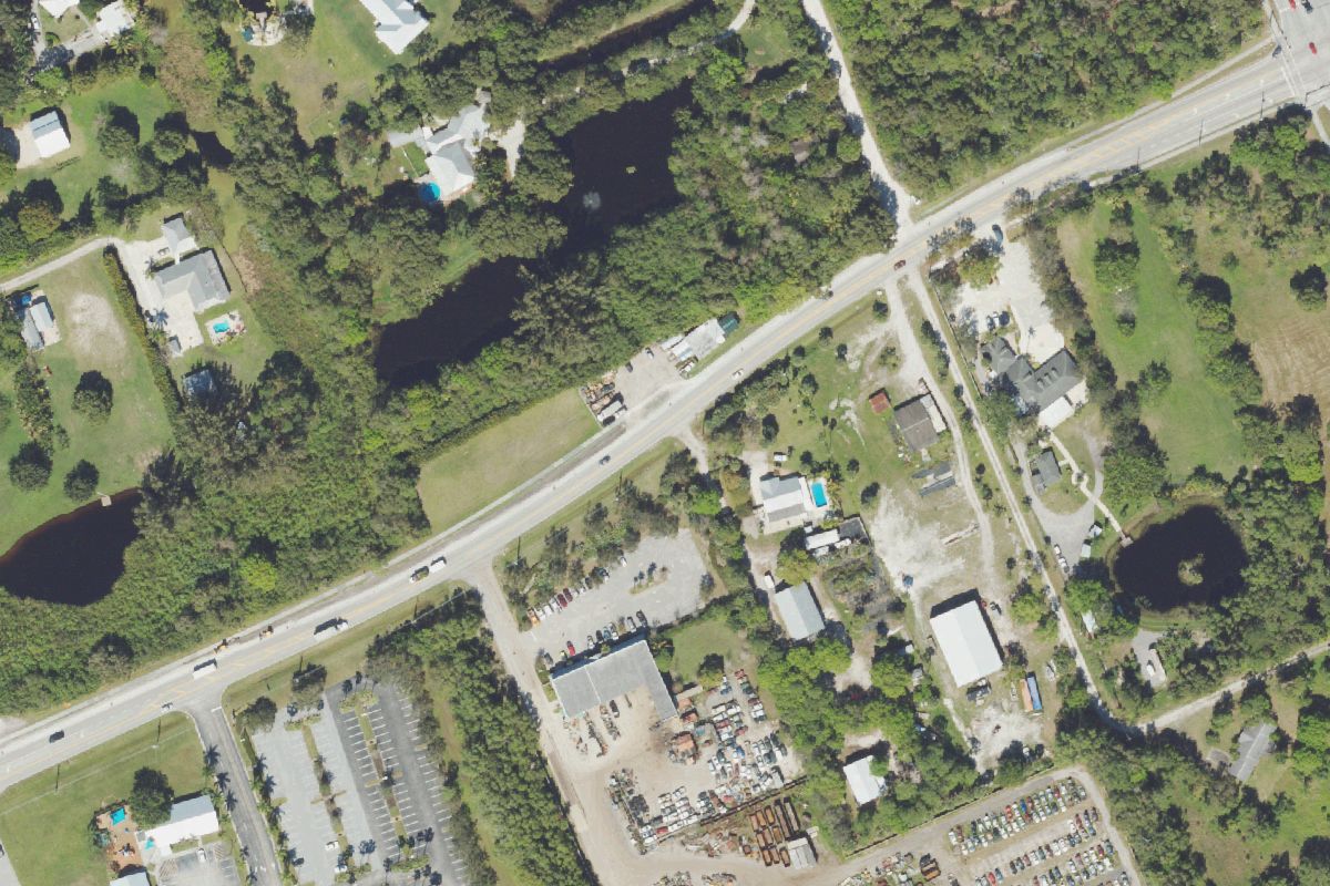 Aerial photo of Everett Brothers Recycling at 1650 SE Salerno Rd