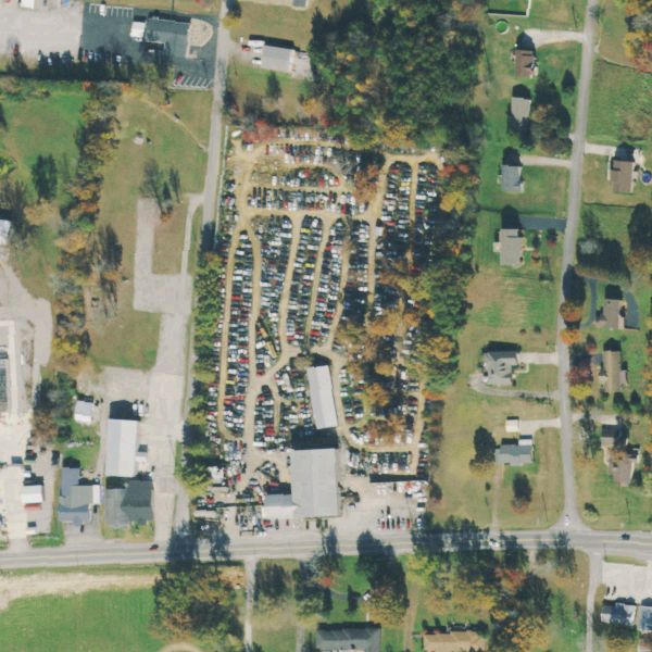 Aerial photo of Aenon Auto Recycling and Parts