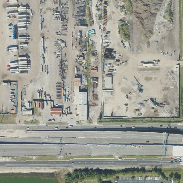 Aerial photo of Big 3 Truck Salvage