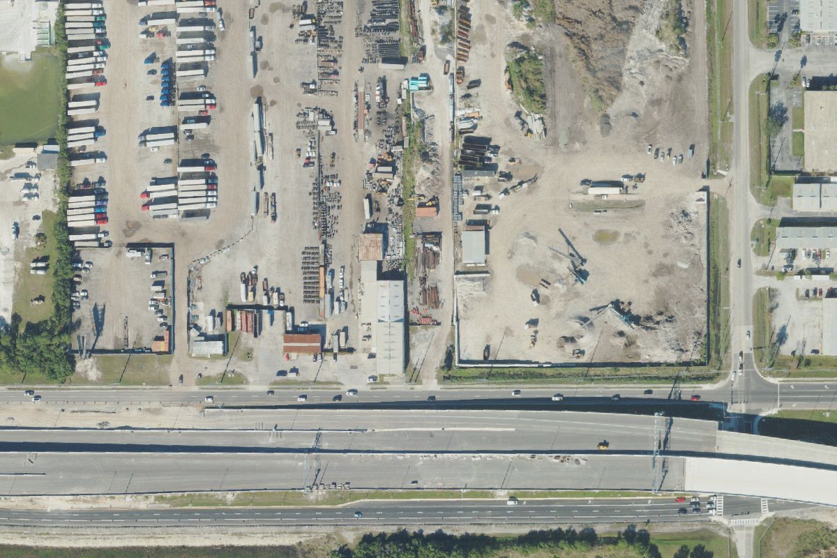 Aerial photo of Big 3 Truck Salvage at 3595-118TH Ave N