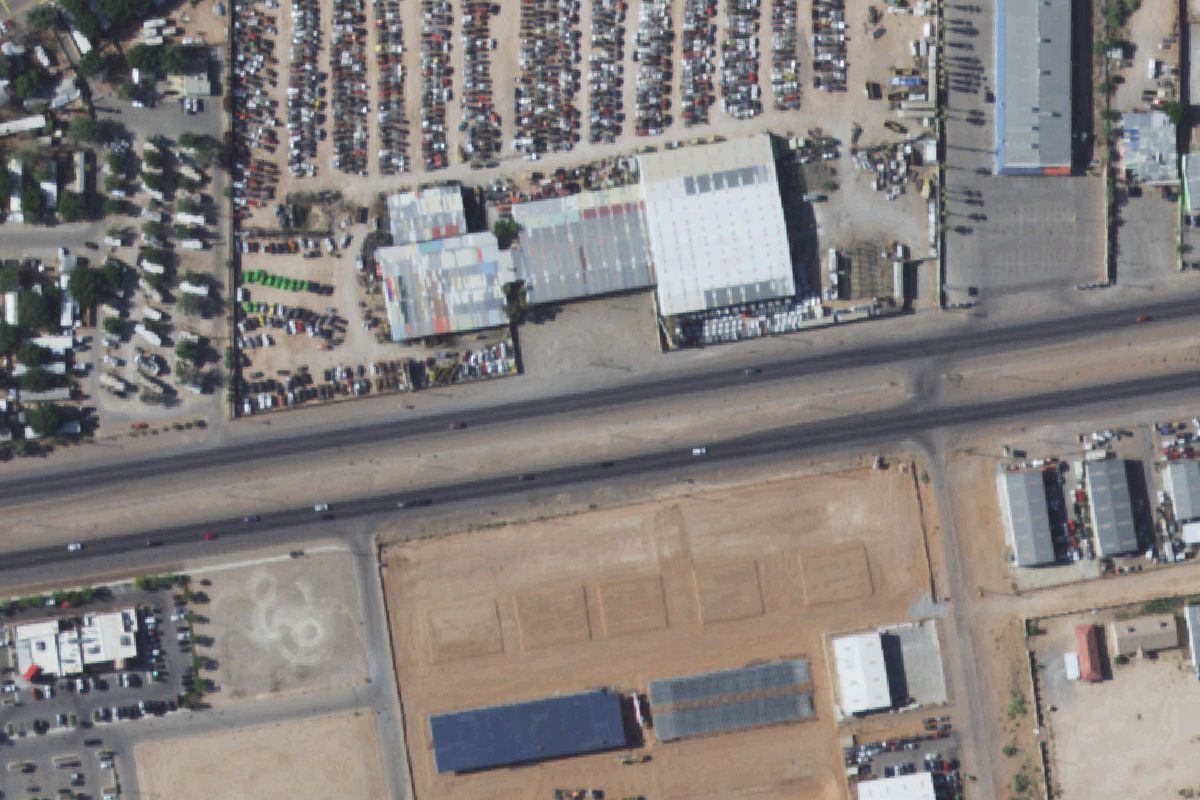 Aerial photo of 1 Auto Salvage at 12801 Montana Ave
