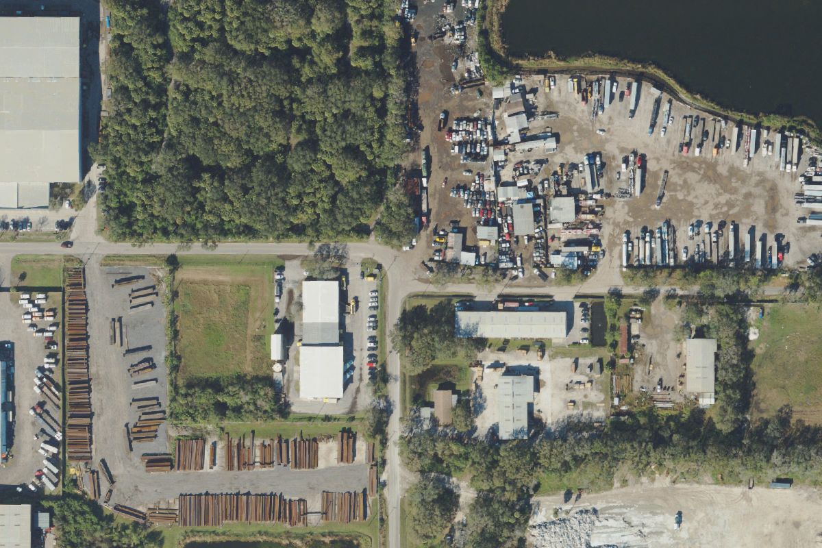 Aerial photo of Mega Auto Recycling