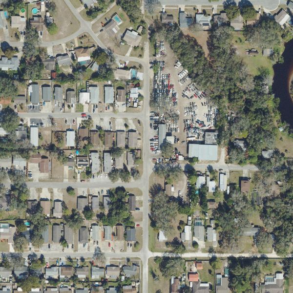 Aerial photo of Teddy Bears Auto Parts & Salvage