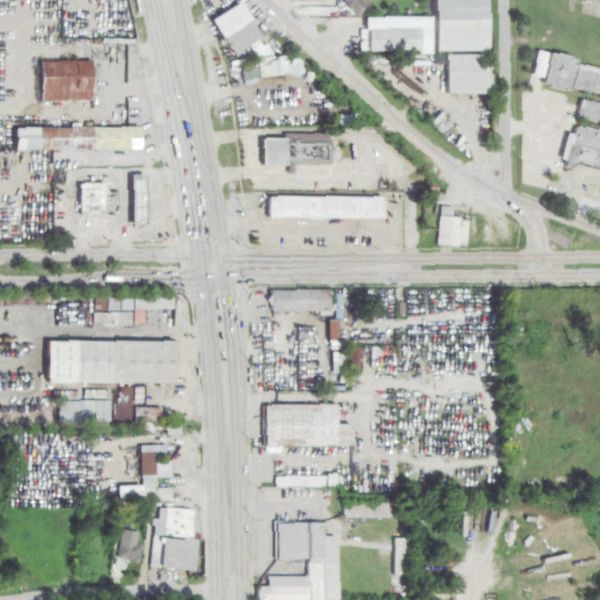 Aerial photo of A+ Toyota Used Parts