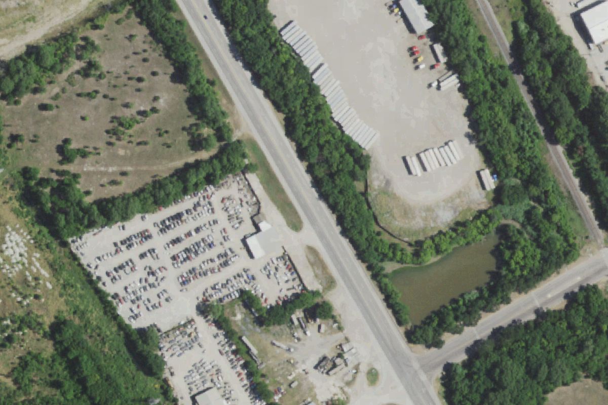 Aerial photo of Asteroid Auto Salvage