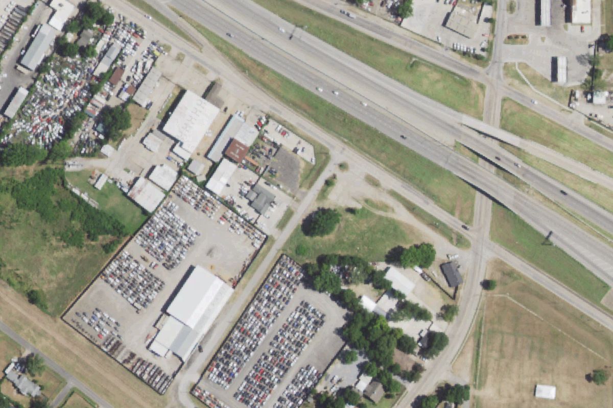 Aerial photo of A-1 Rylie Auto Parts