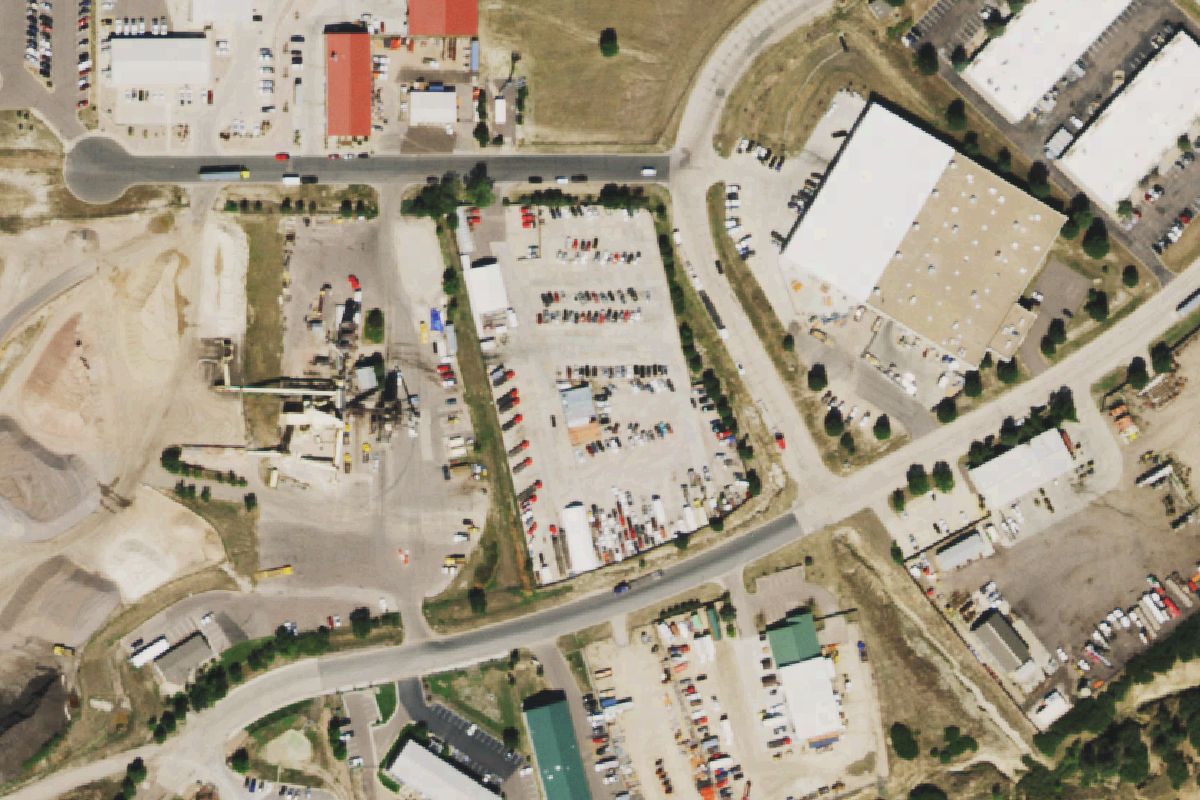 Aerial photo of Westside Towing
