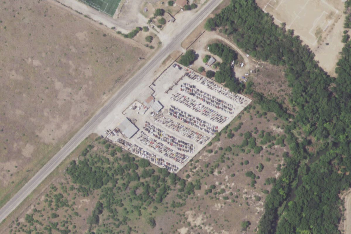 Aerial photo of Allied American Auto Parts at 9194 New Laredo Highway