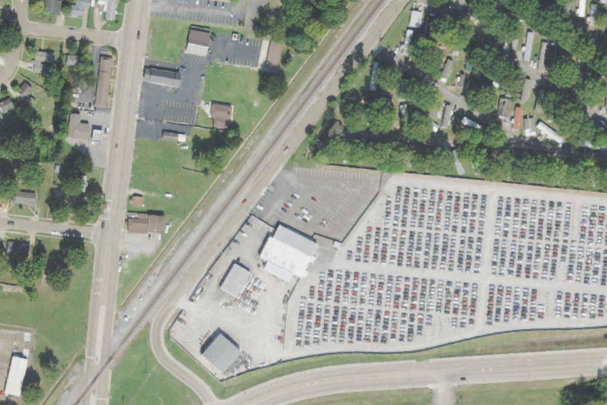 Aerial photo of U-Pull-It at 7710 Raleigh-Millington Road