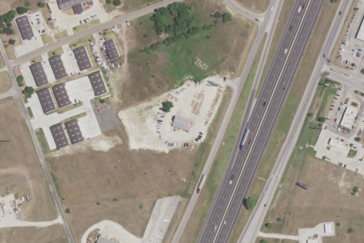 Aerial photo of Cen-Tex Equipment Used Parts