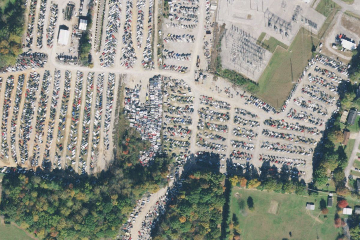 Aerial photo of Turner Auto Salvage