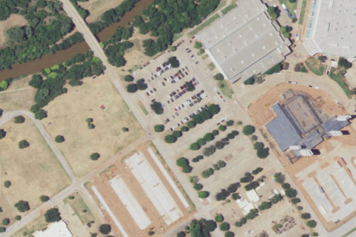 Aerial photo of Part It Out