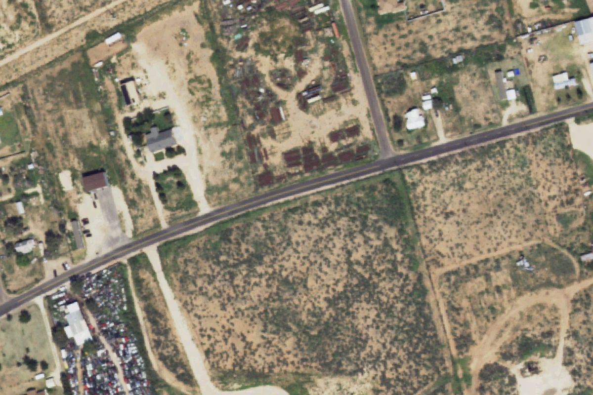 Aerial photo of P & P Auto Salvage