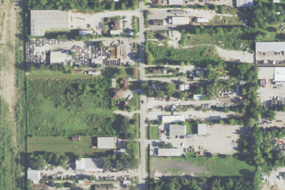 Aerial photo of Auto Salvage Depot at 13325 Reeveston Rd