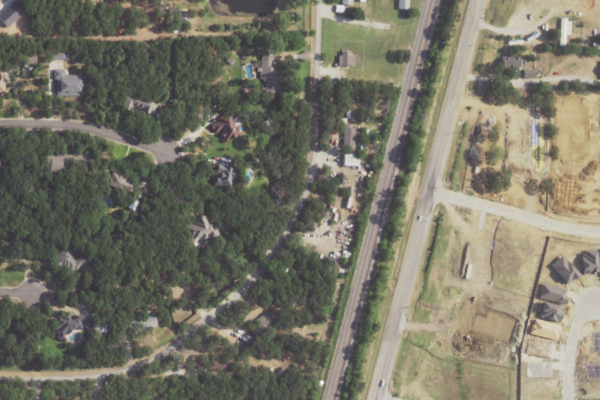 Aerial photo of Wild Rose Salvage