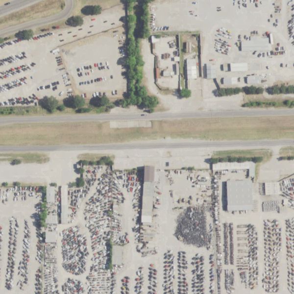 Aerial photo of Affiliated Auto Parts & Winn's Used Cars