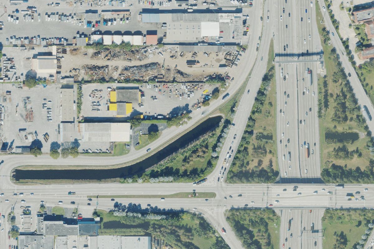 Aerial photo of Evergreen Metal Recycling