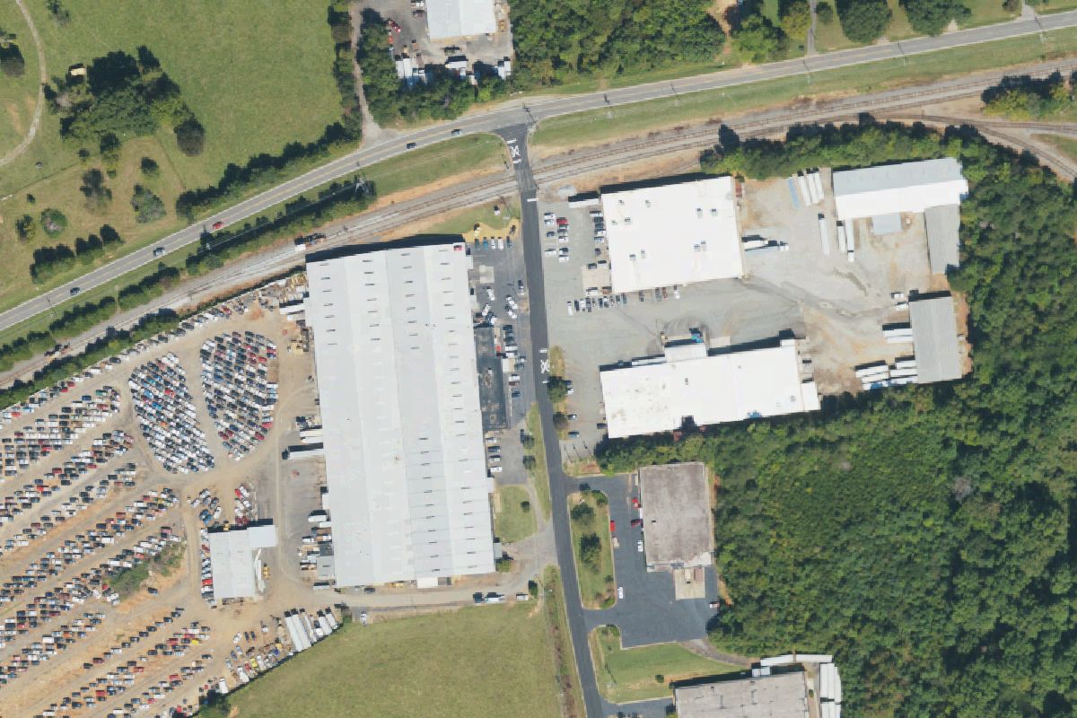 Aerial photo of Matlock's Used Car and Parts - Catawba at 2681 Heart Dr