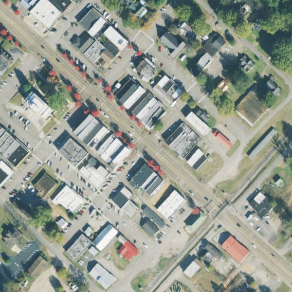 Aerial photo of Lambert's Used Cars & Parts